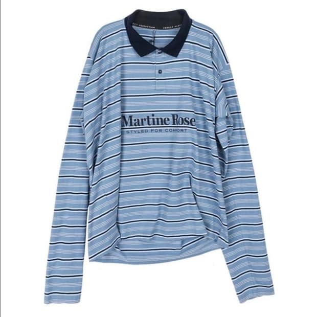 마틴 로즈 롱슬리브 폴로셔츠