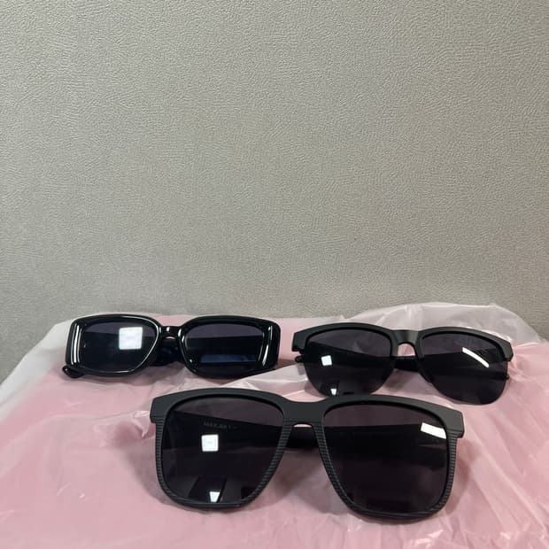 블랙 선글라스 3종 일괄 판매