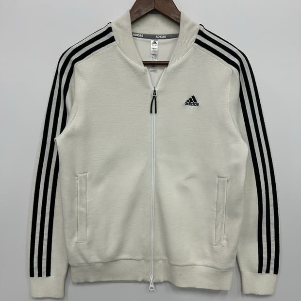 아디다스 흰검 니트 져지 트랙탑 