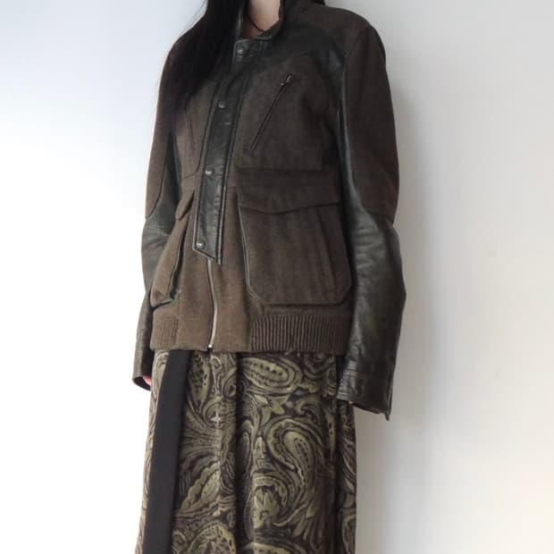 양가죽 울 자켓