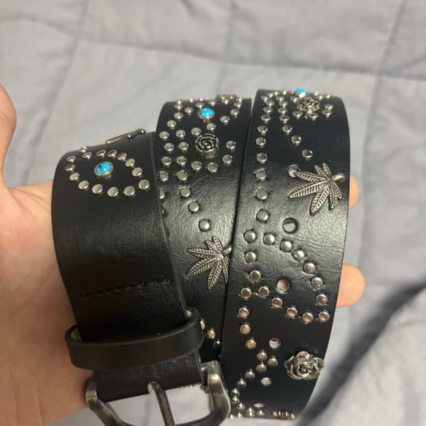 빈티지 스터드벨트 