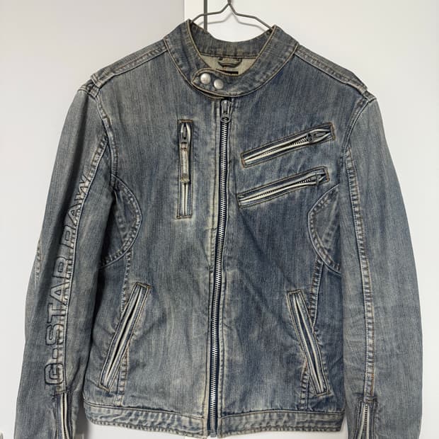 G star Raw데님 바이커 자켓m (급처)