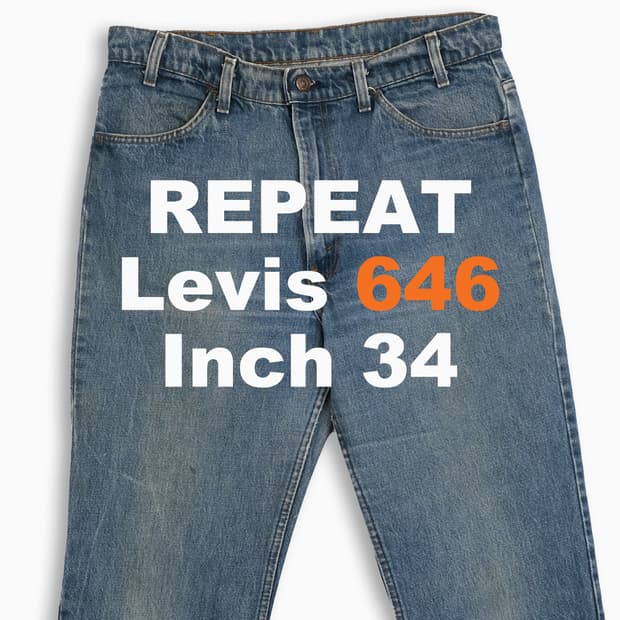 리바이스 646 오렌지탭 중청 70s USA 34인치 OR6463603