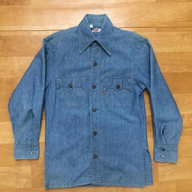 리바이스 LVC Big-E(오렌지 탭)SHAMBRAY SHIRT