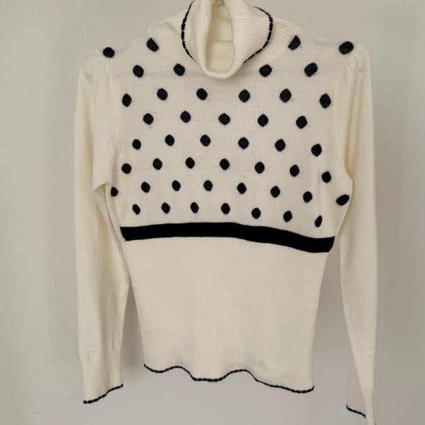 빈티지 도트 폴라티