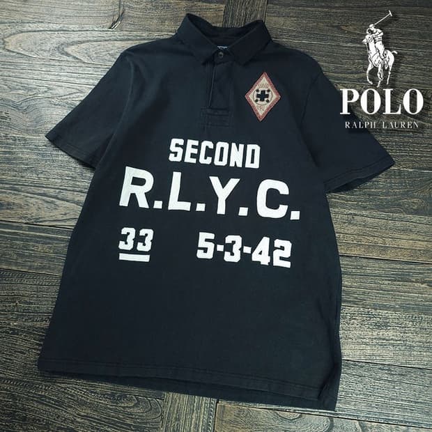 [폴로 랄프로렌] 00s R.L.Y.C. 빈티지 패치 셔츠 M22137