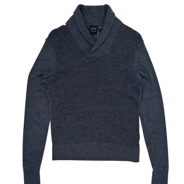 아르마니 익스체인지 숄카라 니트