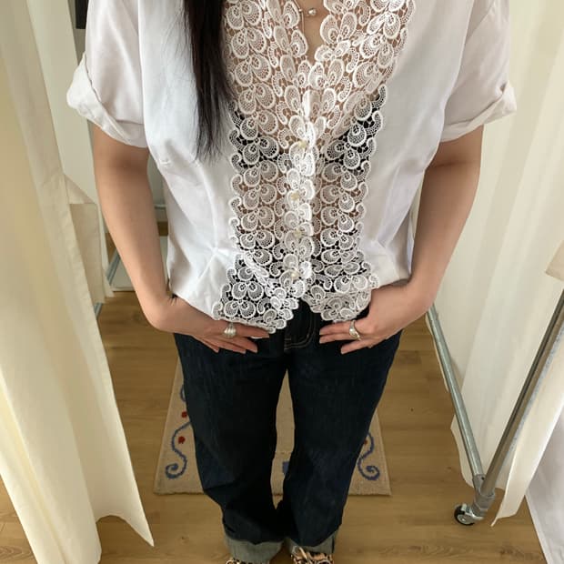 rough lace white shirts (Europe) no no