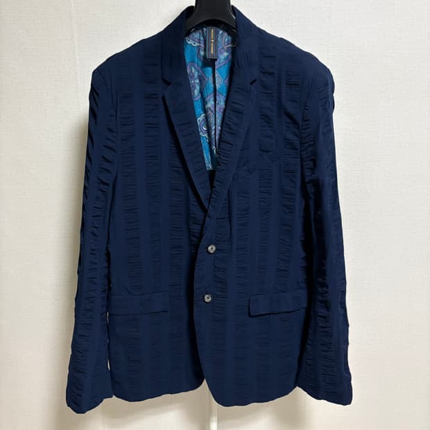 미하라 야스히로 셔링 블레이저 / 네이비, 48