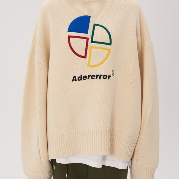 아더에러 슬라이스로고 니트 / 남성 니트/ 남자 니트 