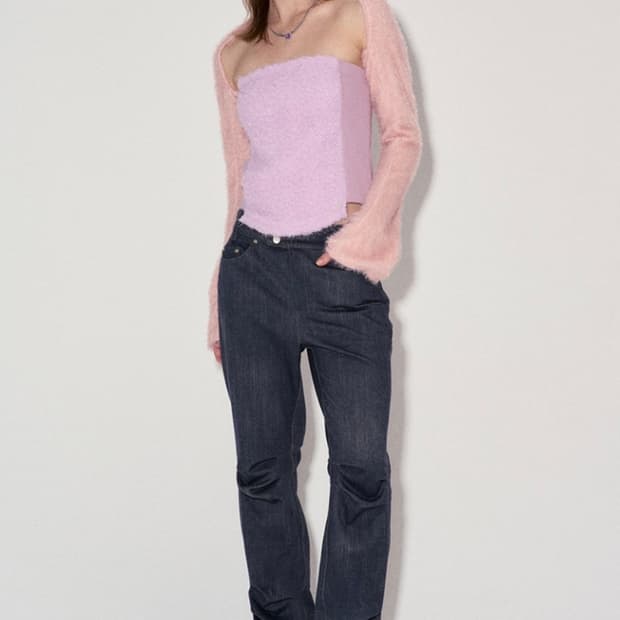 (새상품) 데비어퍼 핀턱 팬츠 블랙 M