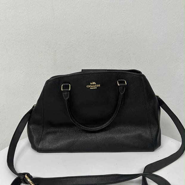 코치 레더 2웨이 핸드백 토트백