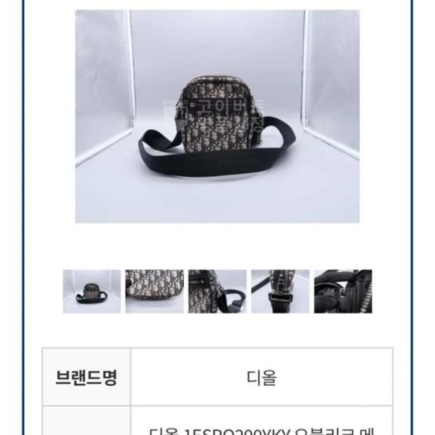 디올 오블리크 메신저백