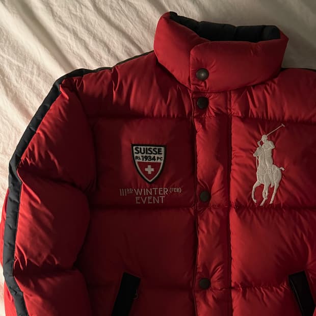 폴로 빅포니 스위스 패딩 S