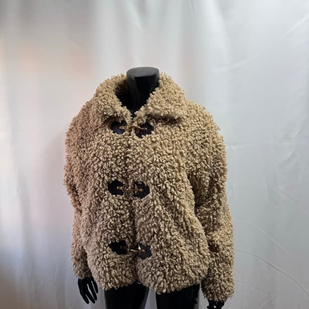 zara / 자라 버튼 시어링 퍼 후리스