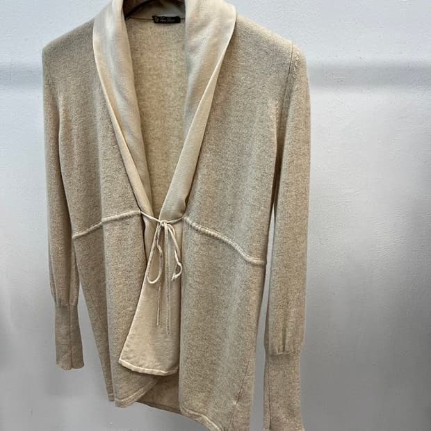 여) 로로피아나 스트랩 캐시미어 가디건 