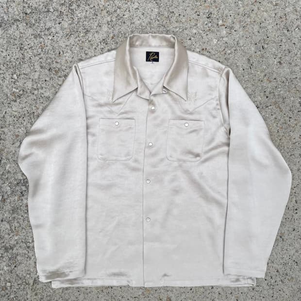 니들스 새틴 웨스턴 셔츠