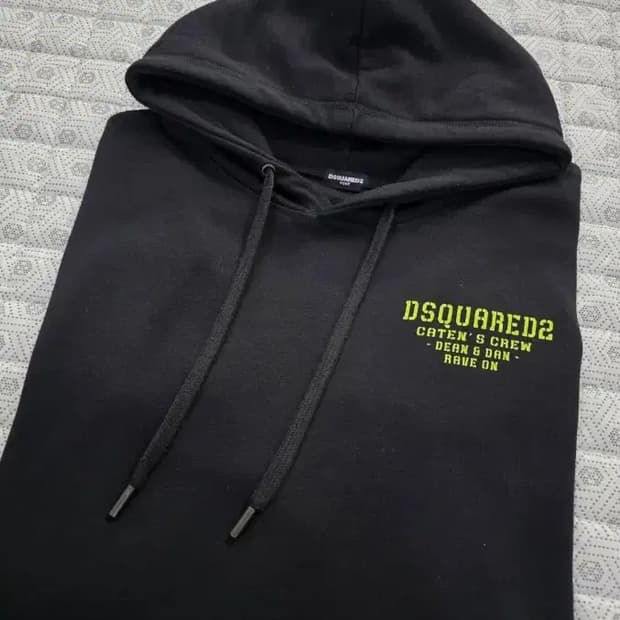 디스퀘어드2 블랙 후드티 105