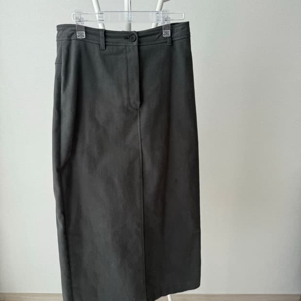 케리에르 BRUSHED COTTON TWILL LONG SKIRT