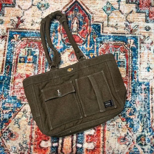 [OS] ✨유일매물✨ 요시다 포터x맨즈 맬로즈 리버시블 울 핸드백