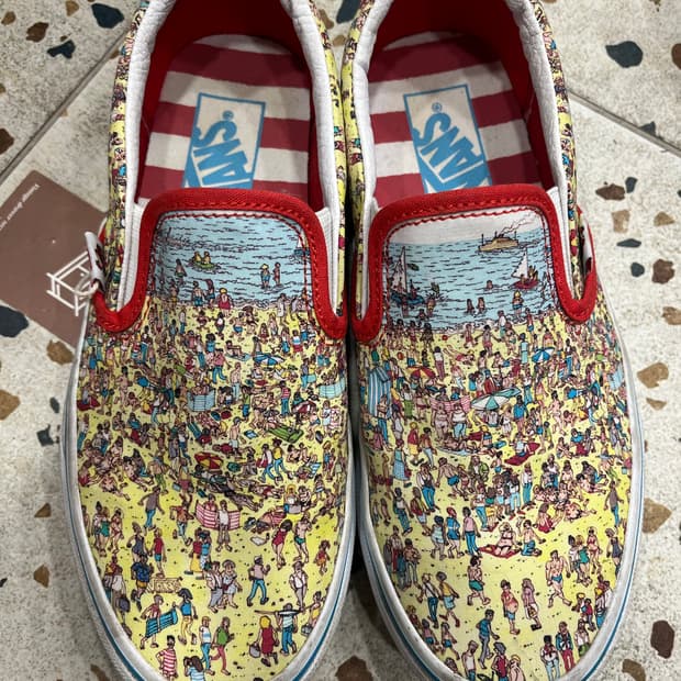 반스 슬립온 Finding Waldo 콜라보 슈즈