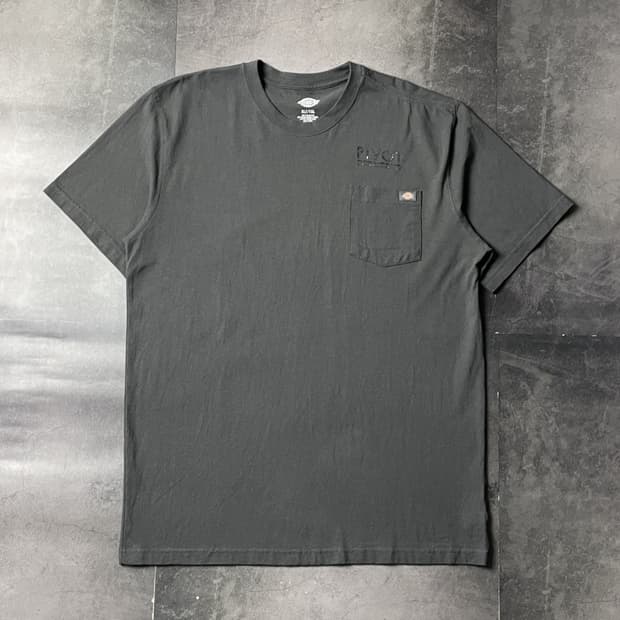 DICKIES 디키즈 빈티지 그레이 그래픽 포켓 반팔 티셔츠 A01087