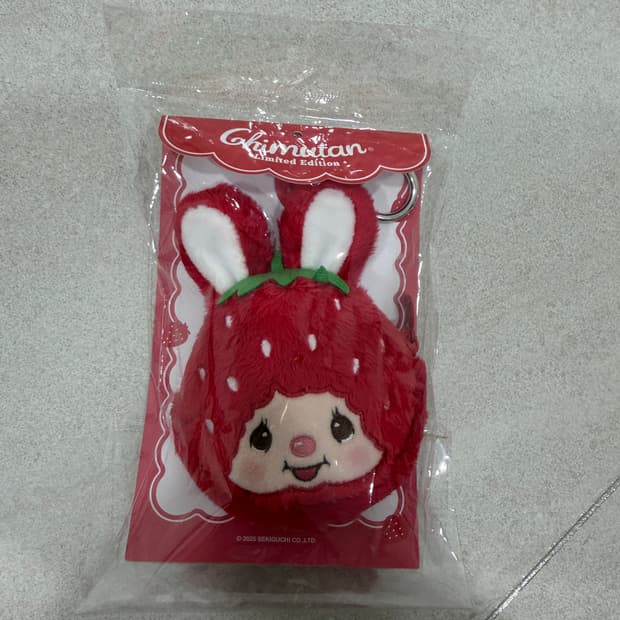몬치치 치무탄 딸기파우치 한정판 미개봉