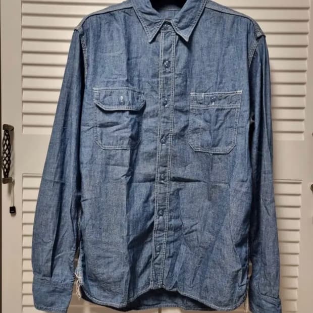 모모타로 진스 샴브레이 셔츠 42 사이즈 (103-105)