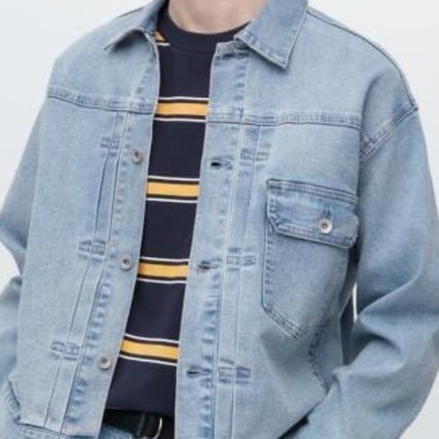 유니클로 데님 트러커 자켓