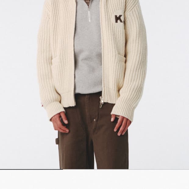 Kijun 코위찬 가디건 아이보리 (유니섹스)