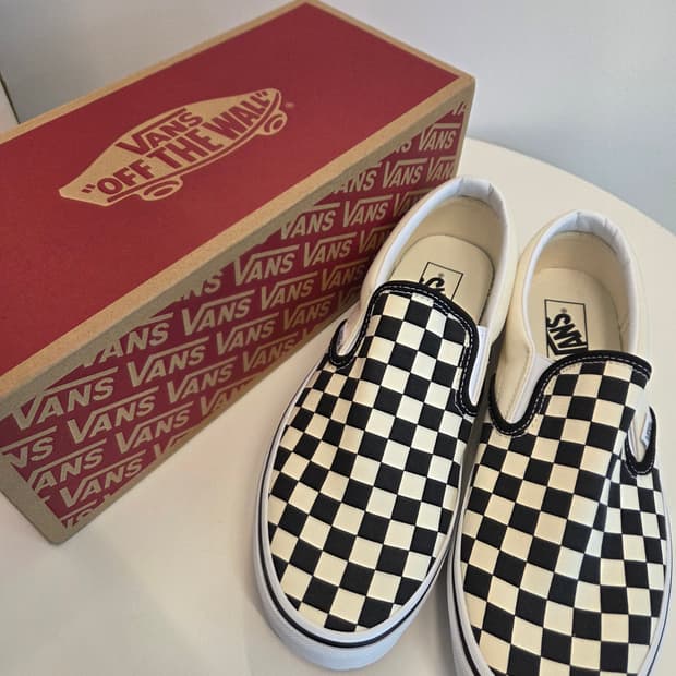 반스 클래식 슬립온 체커보드(새상품)🏁
