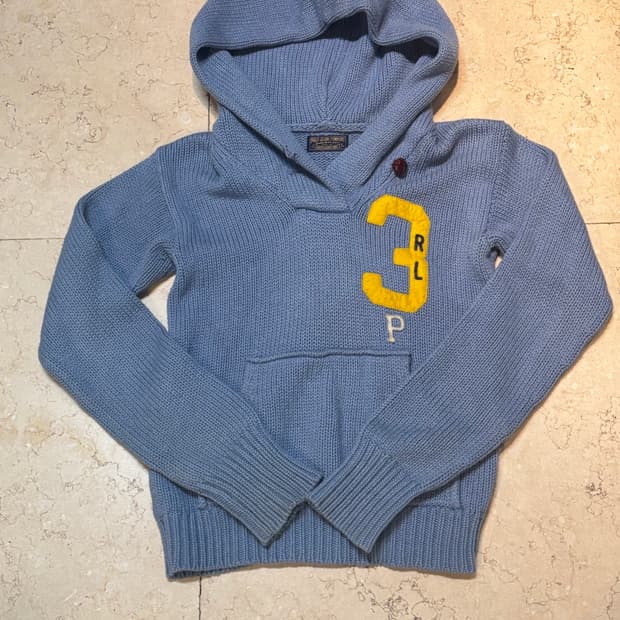 폴로 빈티지 니트 후드집업🚖