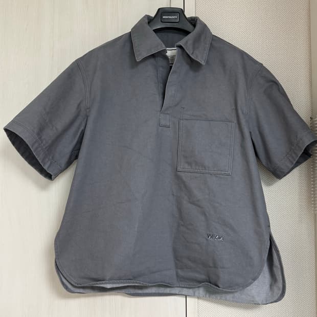 (46) 23ss 우영미 데님 폴로 반팔 티셔츠