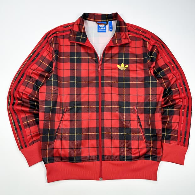 아디다스 og 구형 타탄 체크 파이어버드 져지 XL