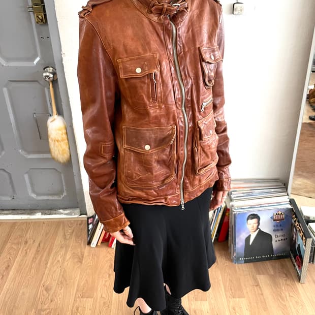 [M] 닐바렛 레더 자켓