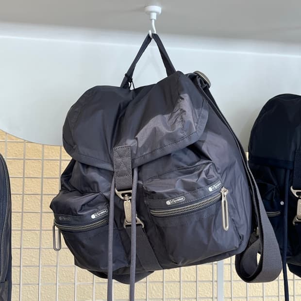 레스포색 섀도우C 그레이 미니 백팩