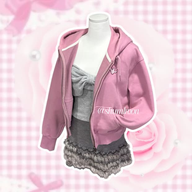 마크곤잘레스 핑크퍼플 후드집업 아방핏