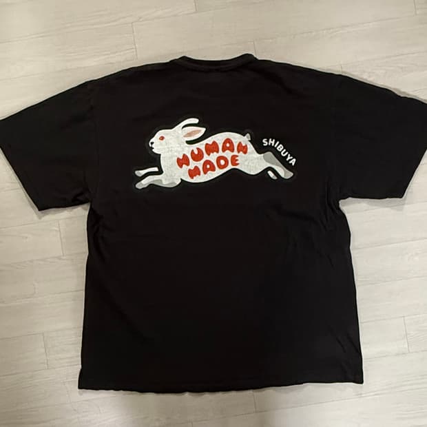 [3XL] 휴먼 메이드 시부야 파르코 한정 포켓 티셔츠 블랙