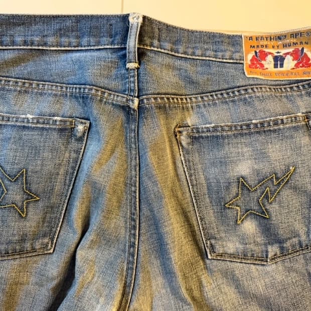 베이프 스타 OG 니고 데님 팬츠