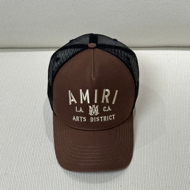 [OS] AMIRI 아미리 스텐실 트러커 캡 브라운