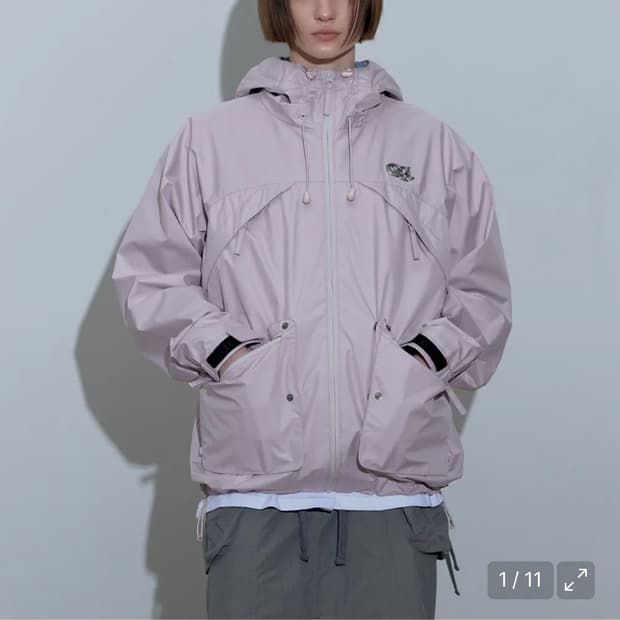 스컬프터 3 Layer Wind Jacket Pink 바람막이