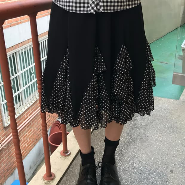 Vintage dot skirt