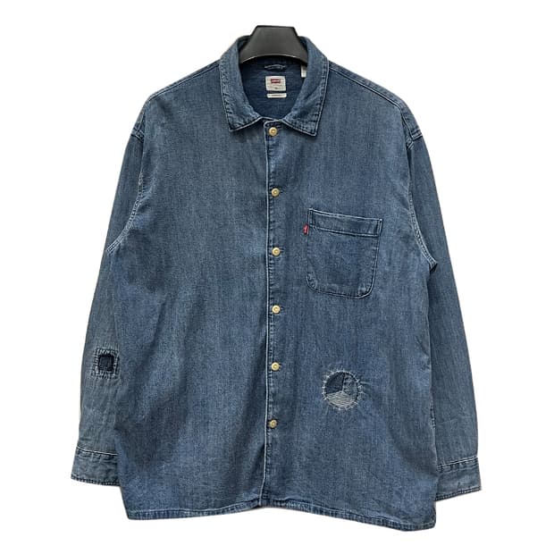 리바이스 오버사이즈 Sashiko 데님 셔츠 남방 M