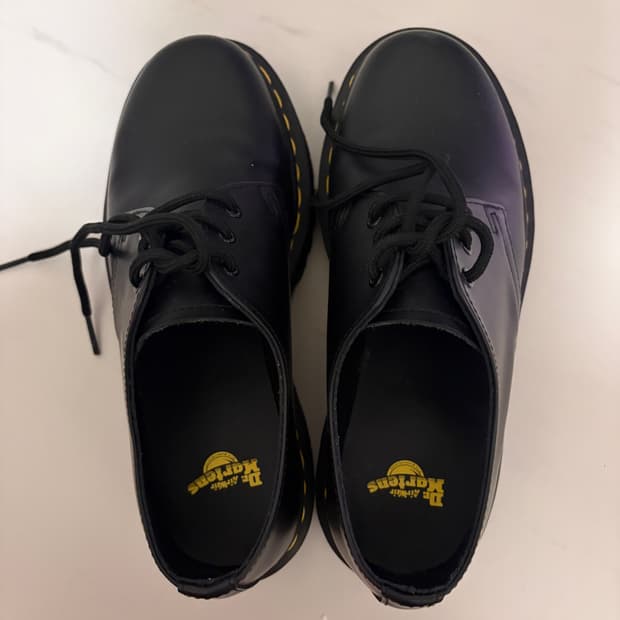 닥터마틴 1461 쿼드 블랙 폴리시드 스무스