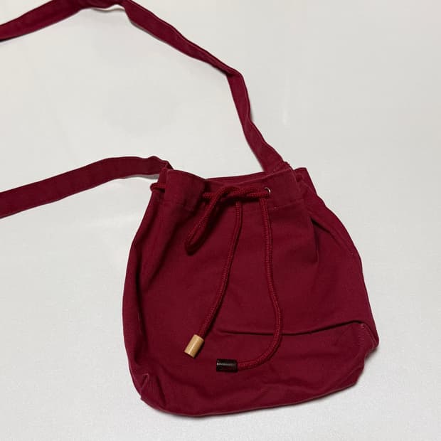 여밈 복조리 크로스백 가방 레드