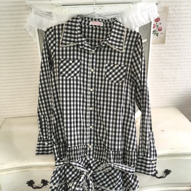 Tralala check frill dress