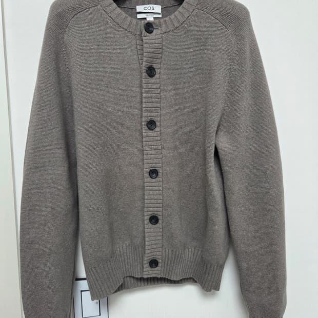 cos 울 블렌드 크루넥 가디건 xs
