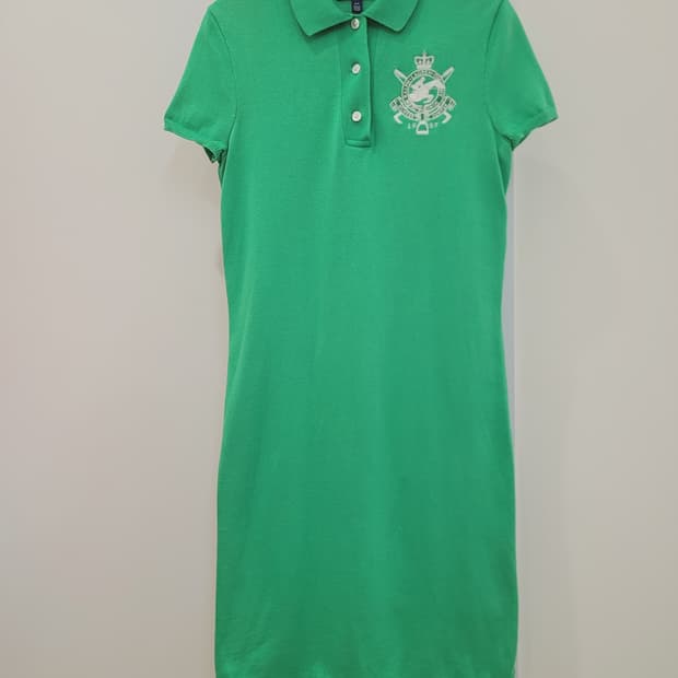 랄프로렌 코튼 니트 카라 원피스 S사이즈