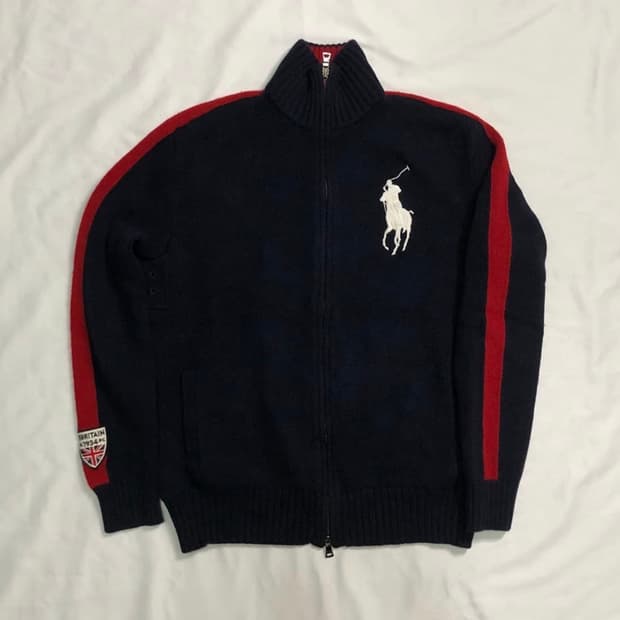 폴로 랄프로렌 니트집업
