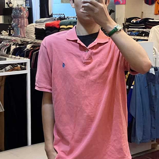 폴로 랄프로렌 핑크 카라티 (XL)